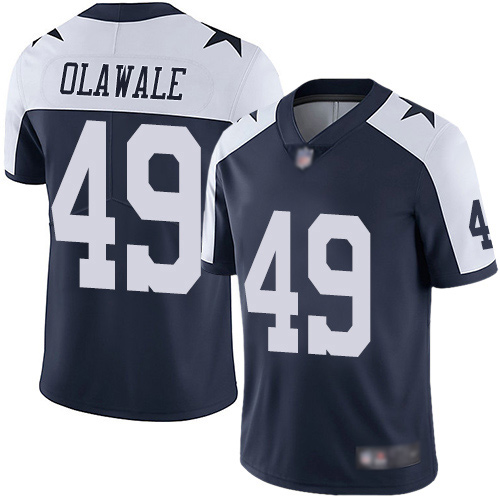 Men Dallas Cowboys Limited Navy Blue Jamize Olawale Alternate #49 Vapor Untouchable Throwback NFL Jersey->women nfl jersey->Women Jersey